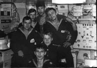 Экипаж БЧ-1 БПК "Кронштадт" в посту 1988 г.