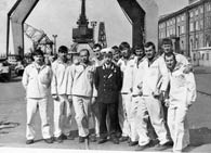 Участники соревнований в честь дня ВМФ, Кронштадт, 1978г.