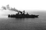 БПК Адмирал Октябрьский и ремонтное судно РМ-64, октябрь 1990 г.