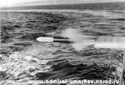 Выстрел из торпедного аппарата ПТА-53